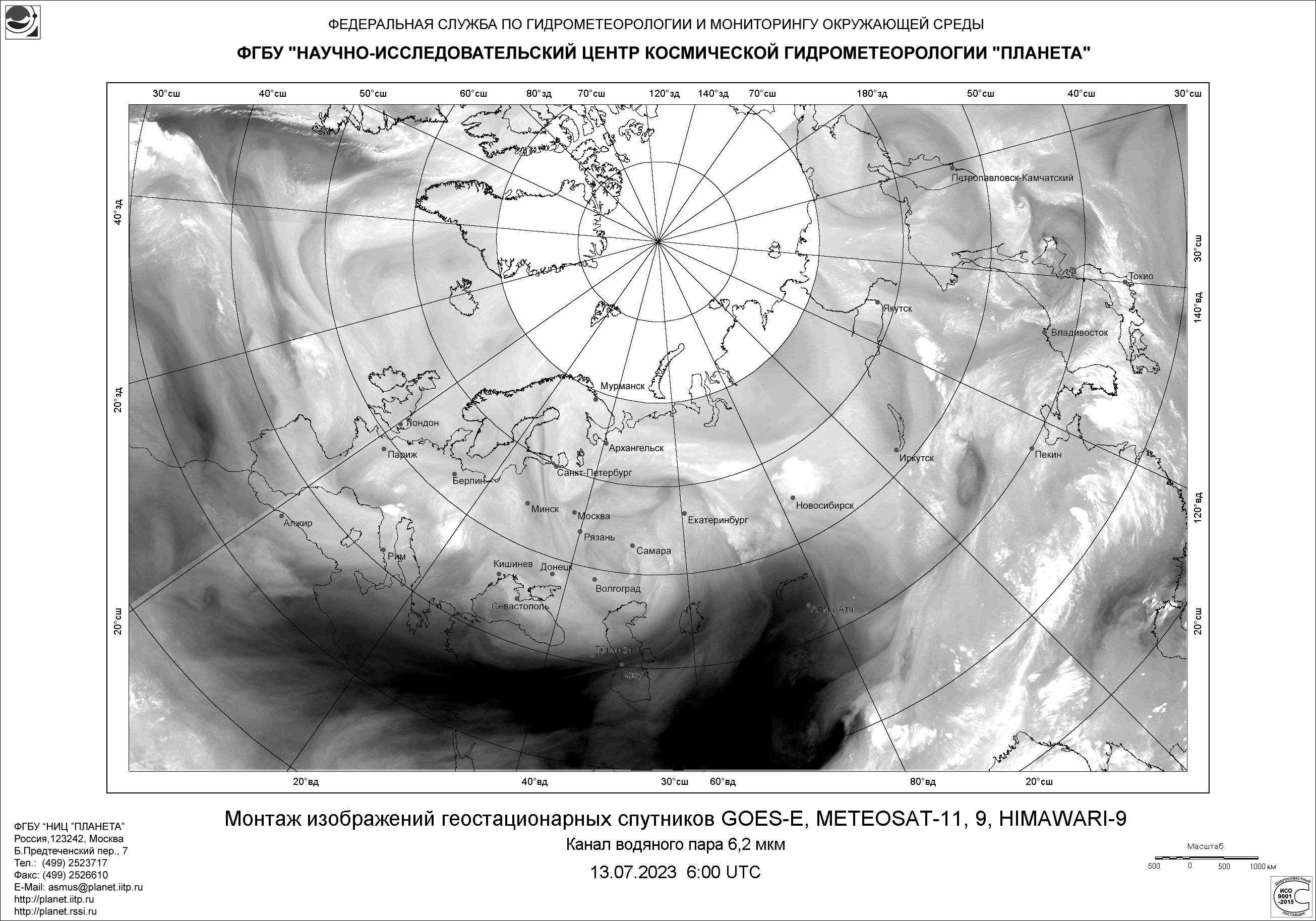 Обзор погодных условий в Сибири за 15-16 июля 2023 г.