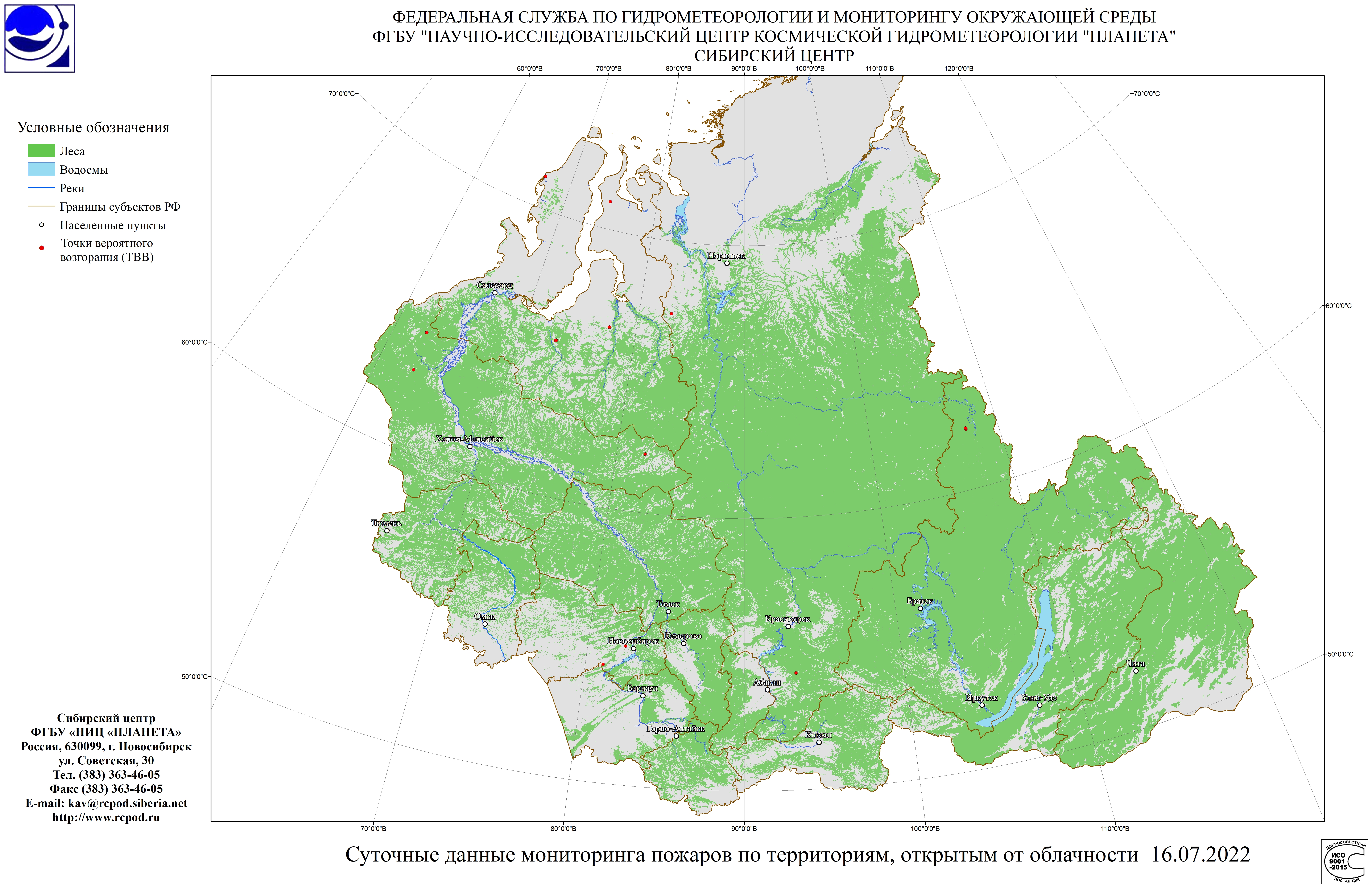 Карта сибири 2022