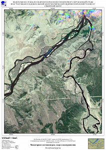 Гидрологическая
обстановка на реках Забайкальского края и Республики Бурятия по спутниковым
данным за 30 мая 2023 г.