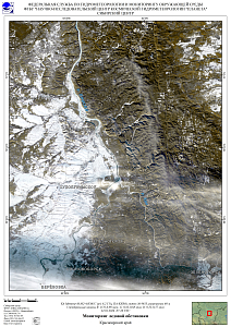 Гидрологическая обстановка на реках и водохранилищах
Красноярского края и Республики Хакасия по спутниковым данным за 19-22 января
2026 г.